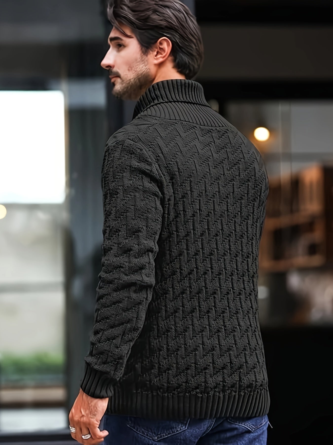 Plus Size Knit Sweater, Casual Pullover with Button Detai