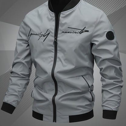 Men's Plus Size Baseball Jacket