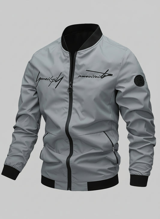 Men's Plus Size Baseball Jacket