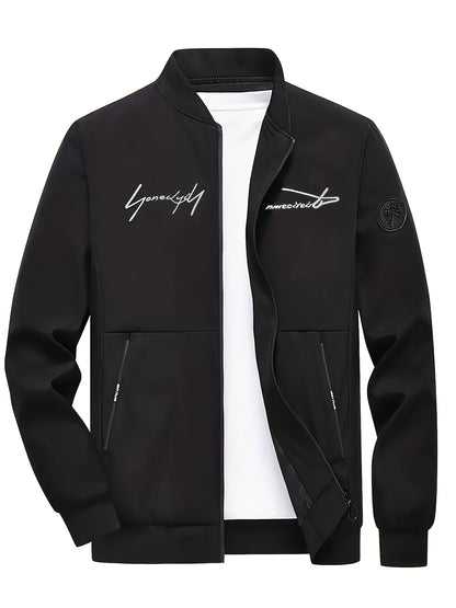 Men's Plus Size Baseball Jacket