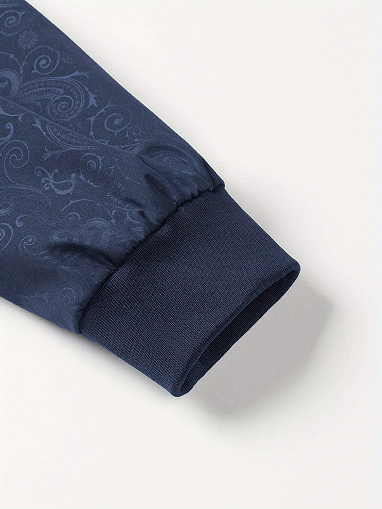 Plus Size Jacket - Fall/Winter Outerwear with Geometric Pattern