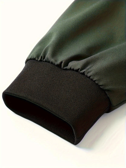 Men's Plus Size Baseball Jacket