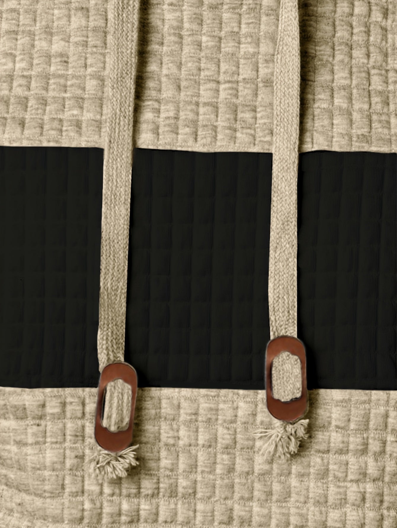 Plus Size Men's Contrast Color Hooded Sweatshirt For Spring Fall Winter