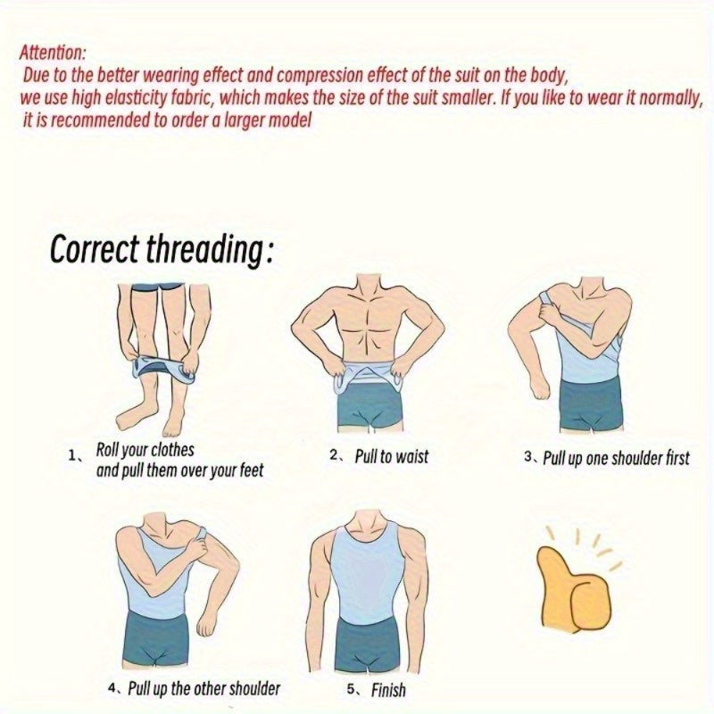 Men's High-Elasticity Waist Control Shapewear Vest