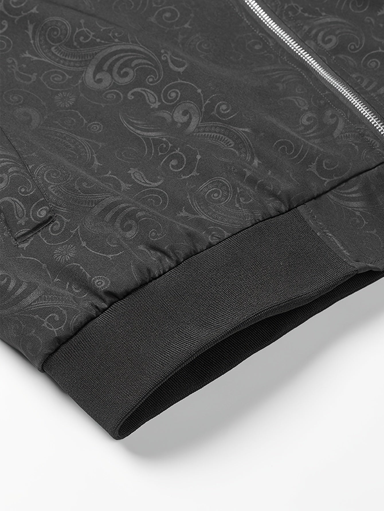 Plus Size Jacket - Fall/Winter Outerwear with Geometric Pattern