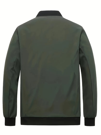 Men's Plus Size Baseball Jacket