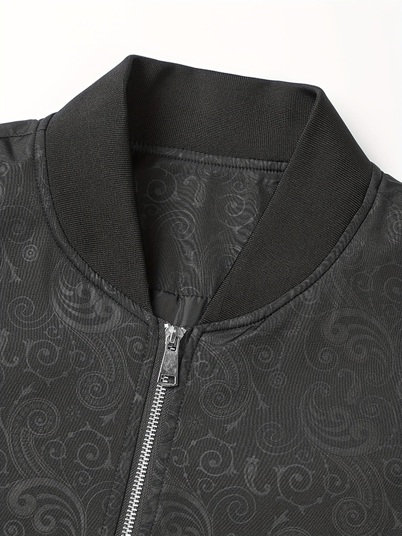 Plus Size Jacket - Fall/Winter Outerwear with Geometric Pattern