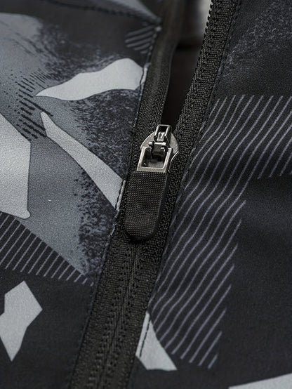 Men'S Plus Size Hooded Jacket - Thickened Winter Coat with Full-Zip Closure