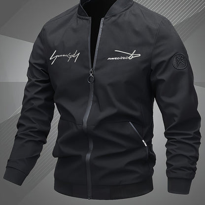 Men's Plus Size Baseball Jacket