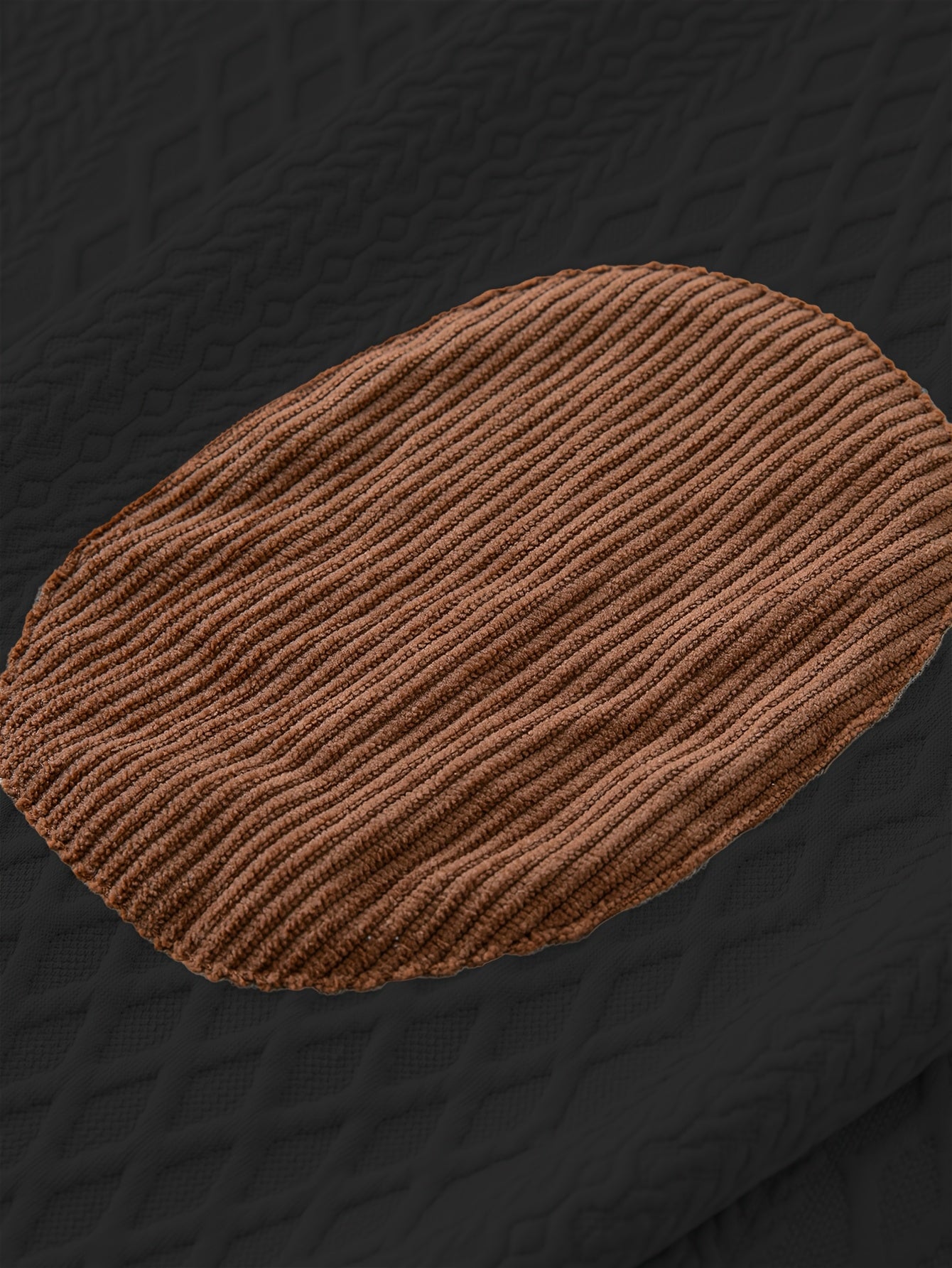 Plus Size Casual Grid-Pattern Sweater