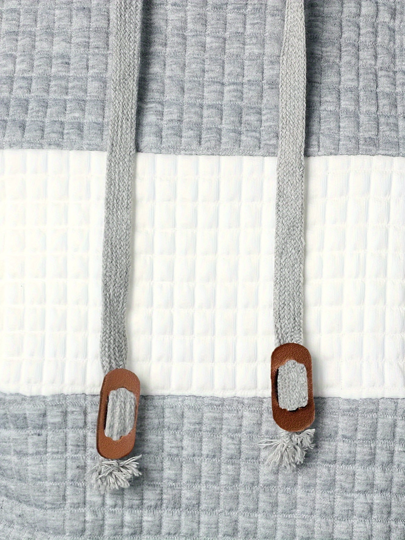 Plus Size Men's Contrast Color Hooded Sweatshirt For Spring Fall Winter