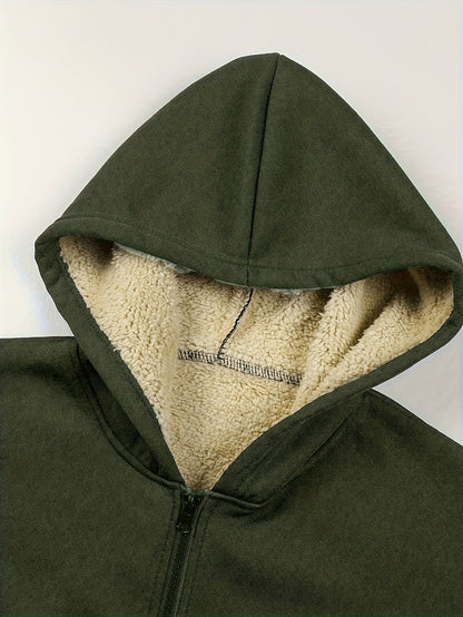 Men’s Plus Size Corduroy Sherpa-Lined Jacket