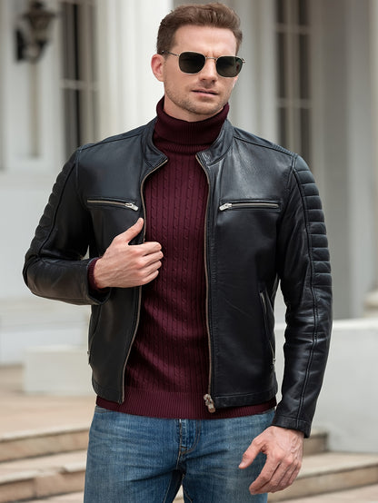 Plus Size Casual Turtleneck Sweater - Long Sleeve Stretch Knit Pullover