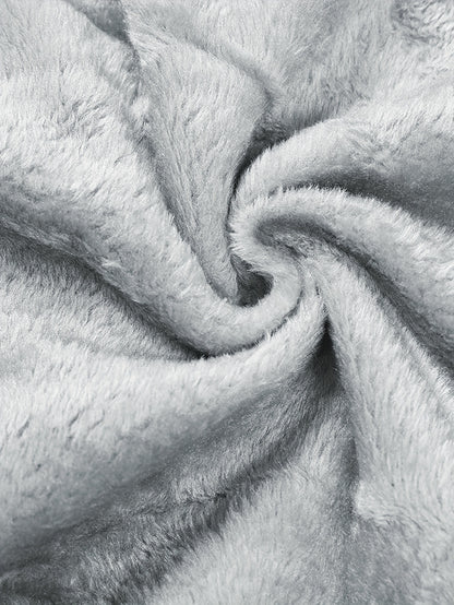 Men'S Plus Size Hooded Jacket - Thickened Winter Coat with Full-Zip Closure