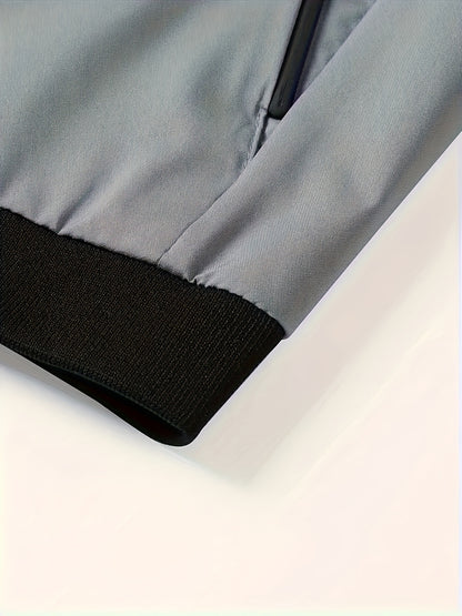 Men's Plus Size Baseball Jacket