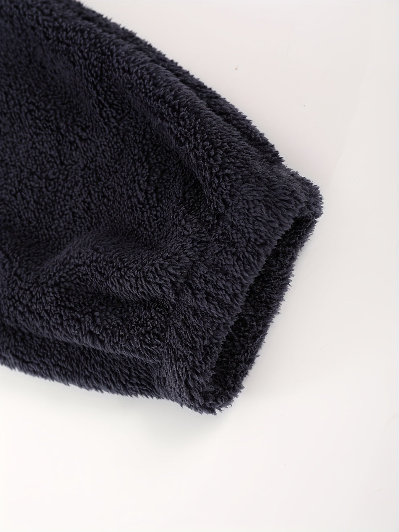 Plus Size Autumn/Winter Double-Sided Fleece Set with Mouse Pocket