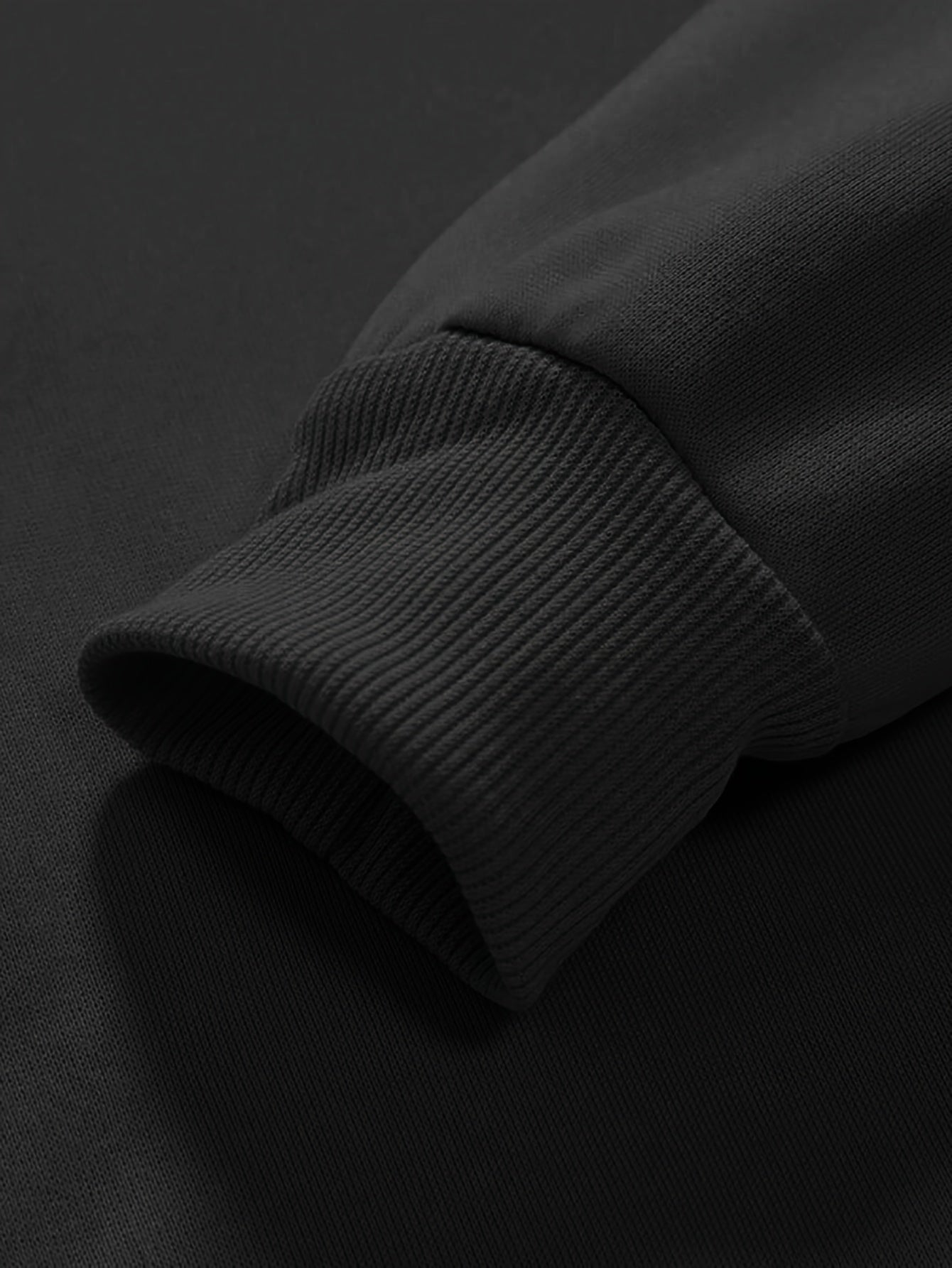 Plus Size Men's Hooded Fleece-Lined Sweatshirt Casual Set