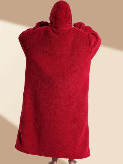 Plus Size Hooded Fleece Sweatshirt