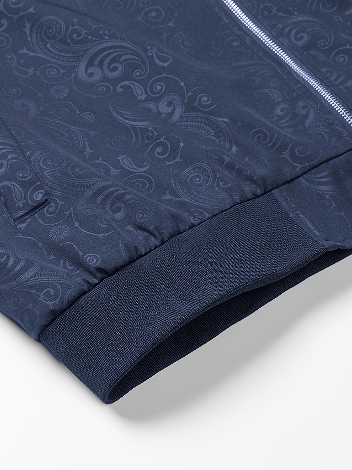 Plus Size Jacket - Fall/Winter Outerwear with Geometric Pattern