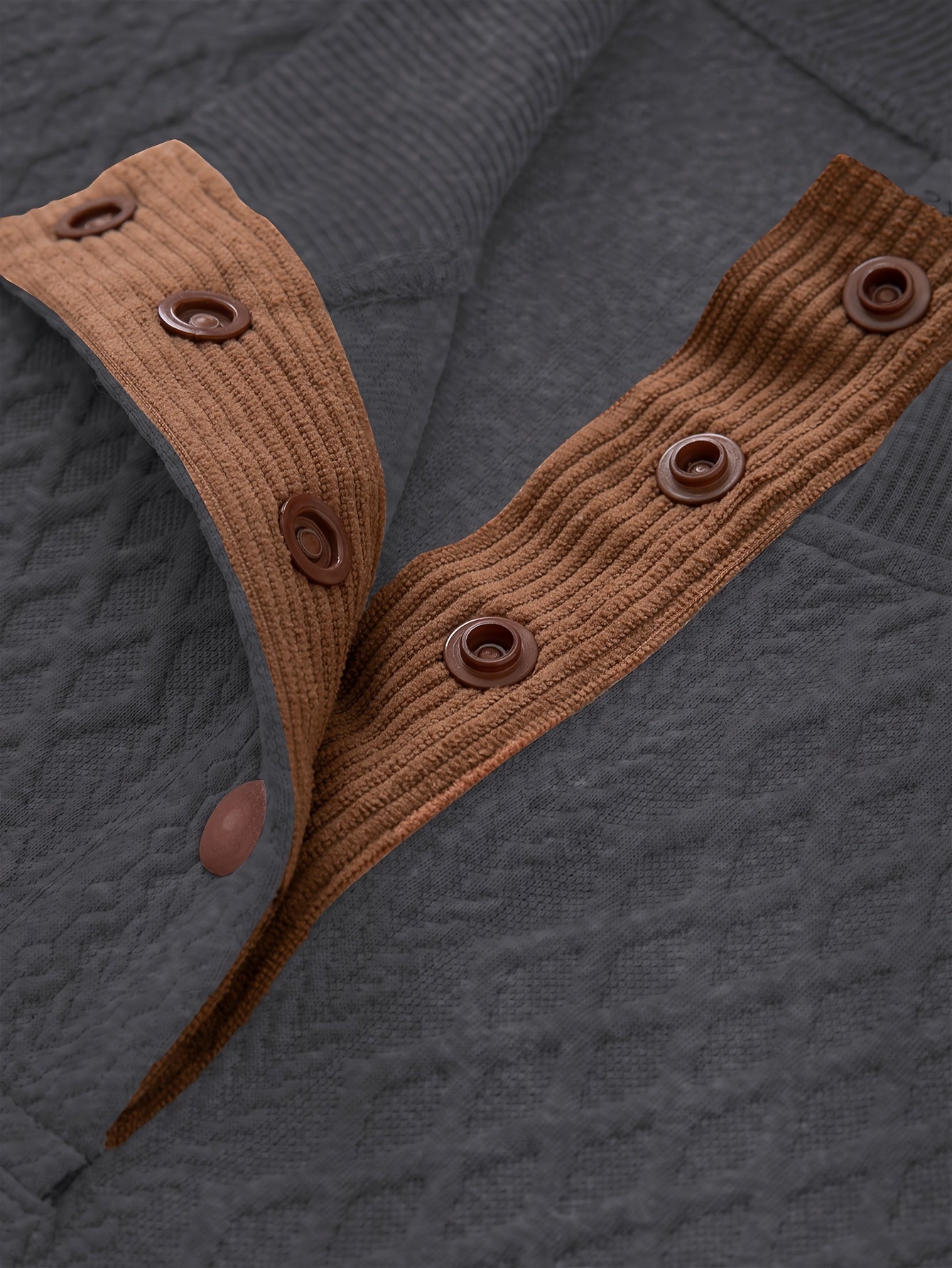 Plus Size Casual Grid-Pattern Sweater