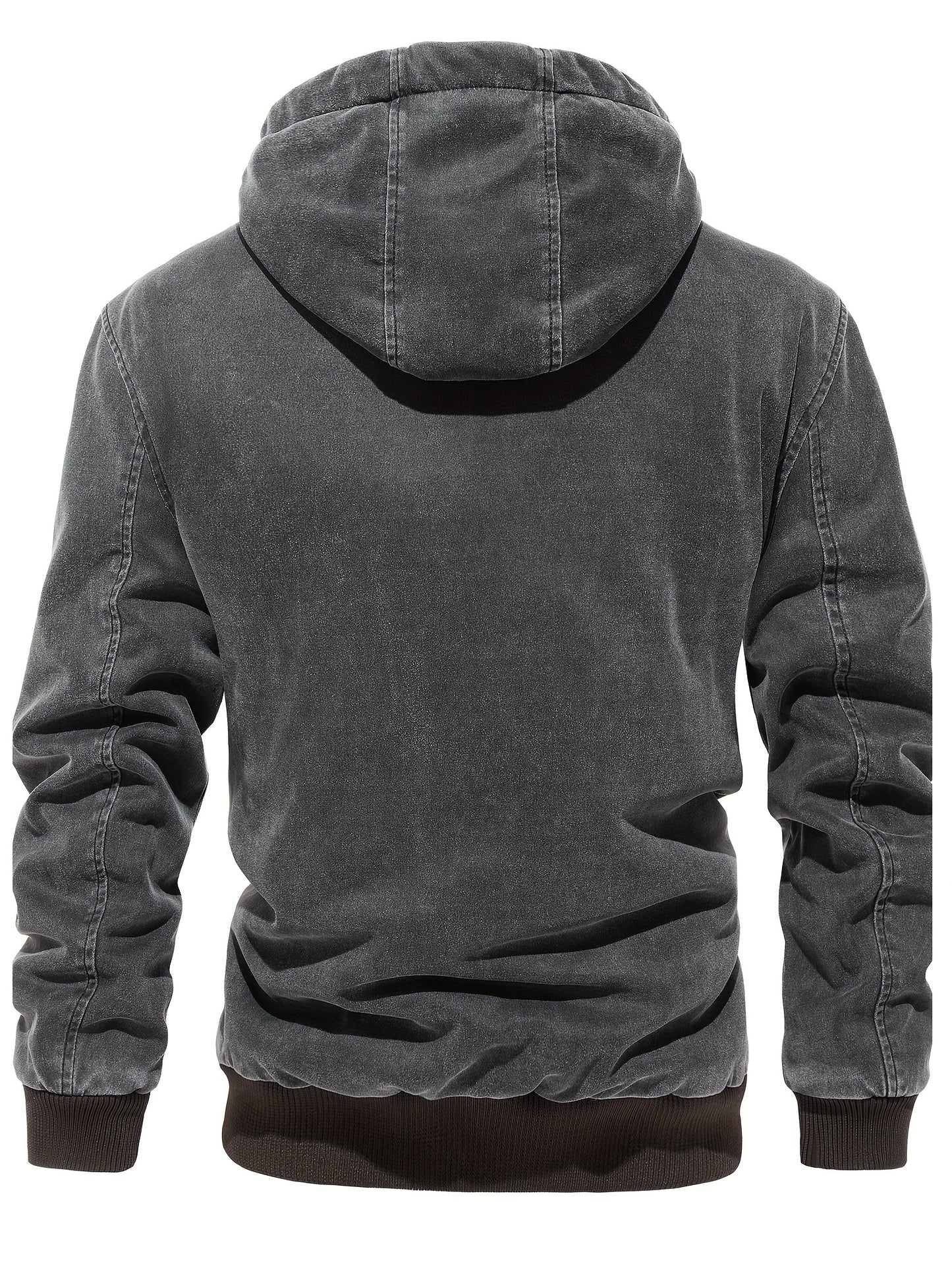 Men’s Plus Size Puffer Hooded Jacket