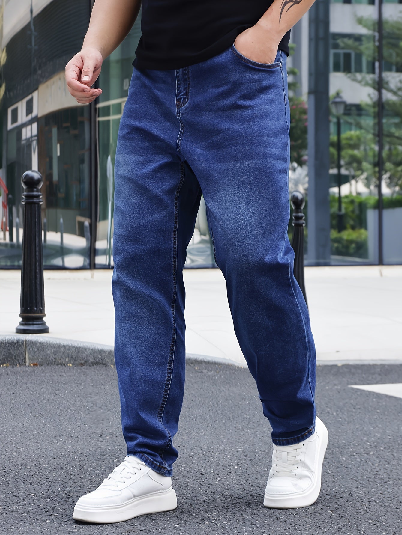 Plus Size Loose Fit Jeans