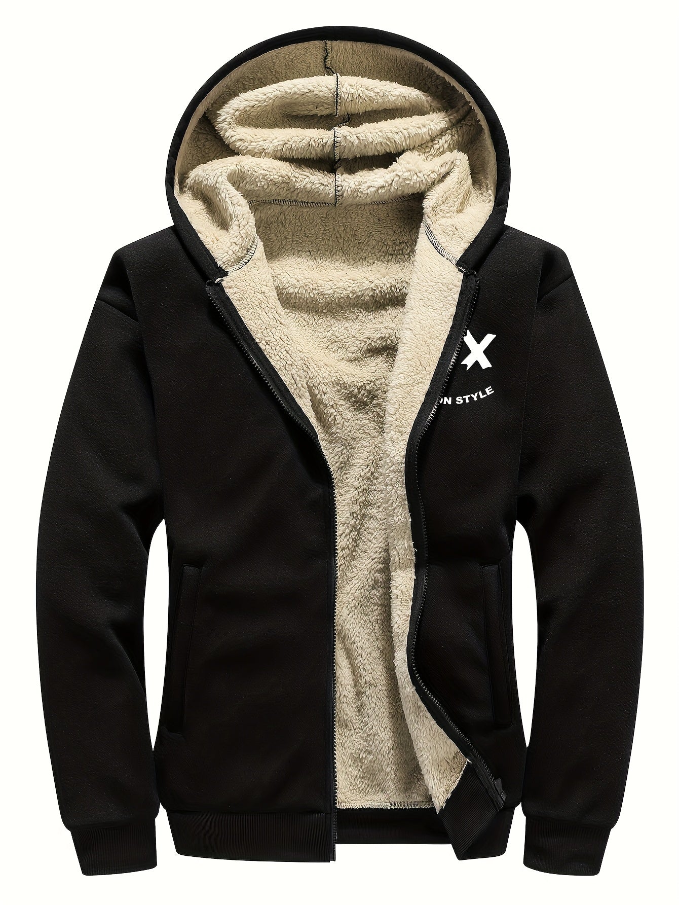 Men’s Plus Size Corduroy Sherpa-Lined Jacket