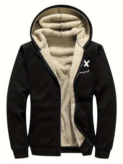 Men’s Plus Size Corduroy Sherpa-Lined Jacket