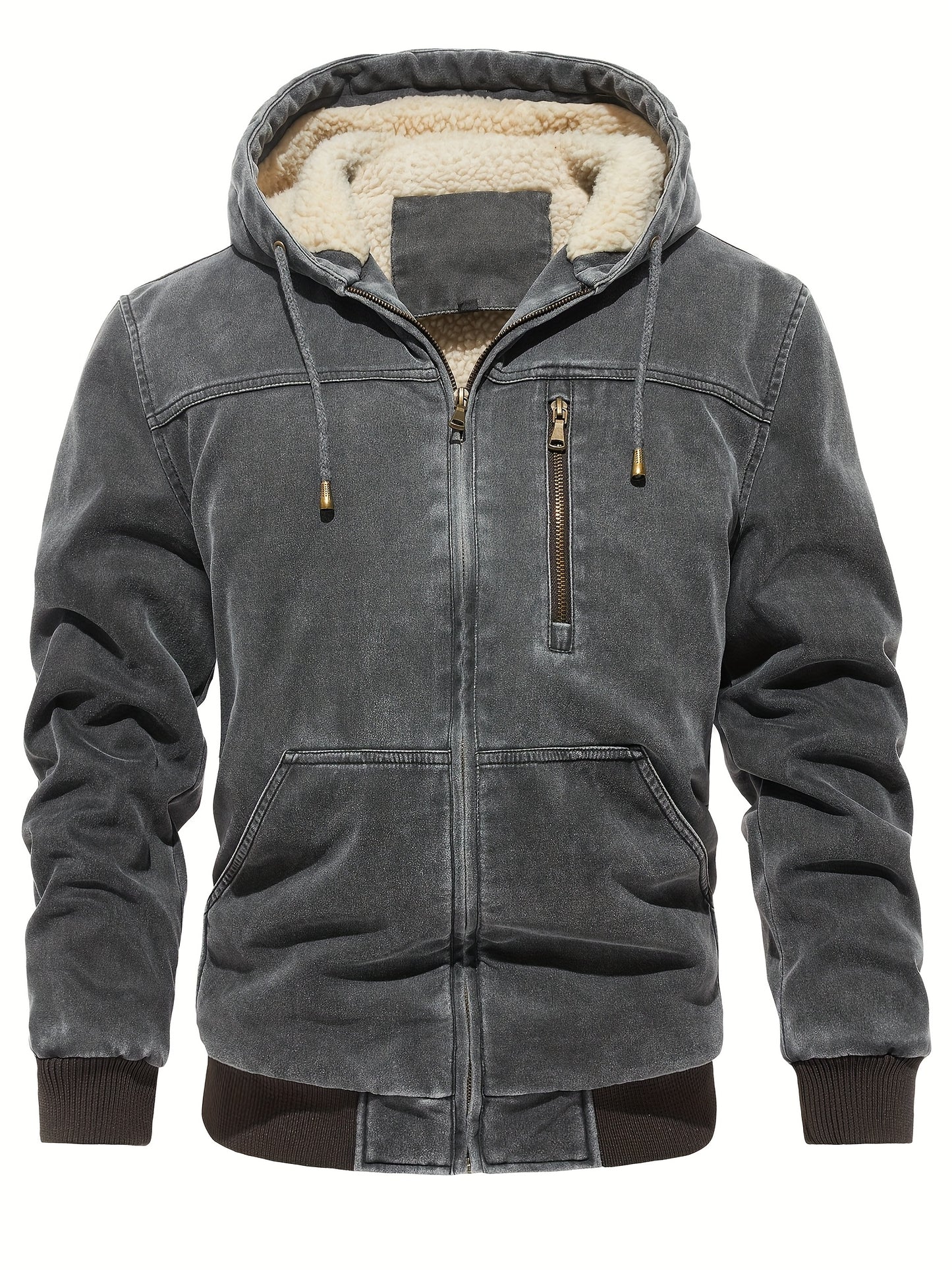 Men’s Plus Size Puffer Hooded Jacket