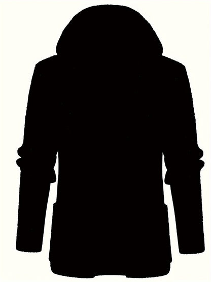 Plus Size Knit Hooded Cardigan Stylish Sweater Coat